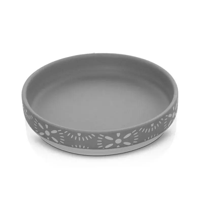 Saldi Porta sapone da appoggio in ceramica grigio Circus