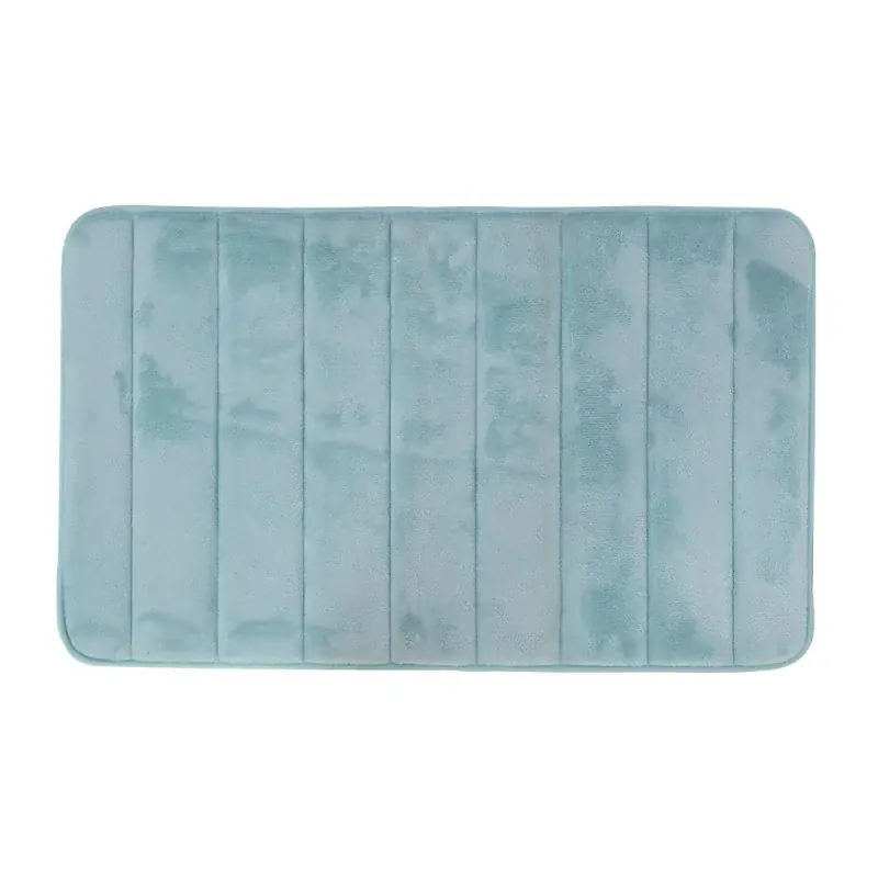 Tappeto bagno 100% poliestere 45x75 acquamarina antiscivolo Memo Soddisfatti O Rimborsati