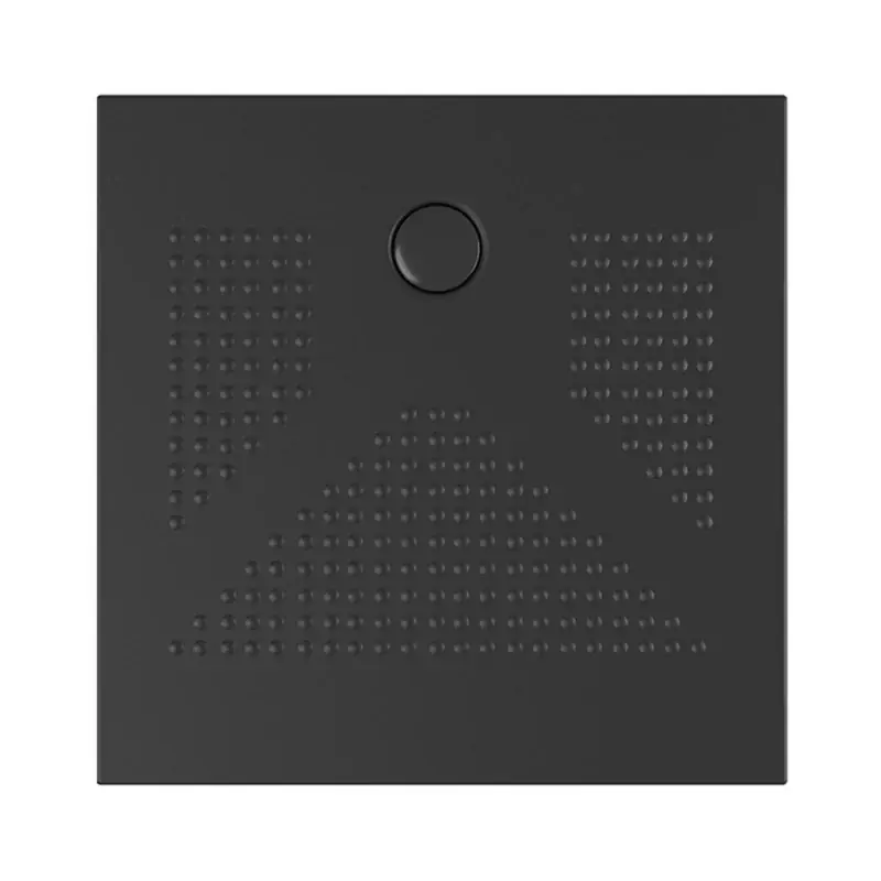 Prezzo Ridotto Piatto doccia quadrato 90x90 H3 cm in ceramica nero opaco con antiscivolo Ruy