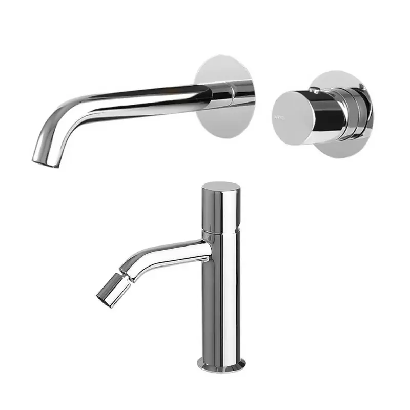 Scelto Dai Clienti Set miscelatori lavabo da parete e bidet cromato lucido Gemma