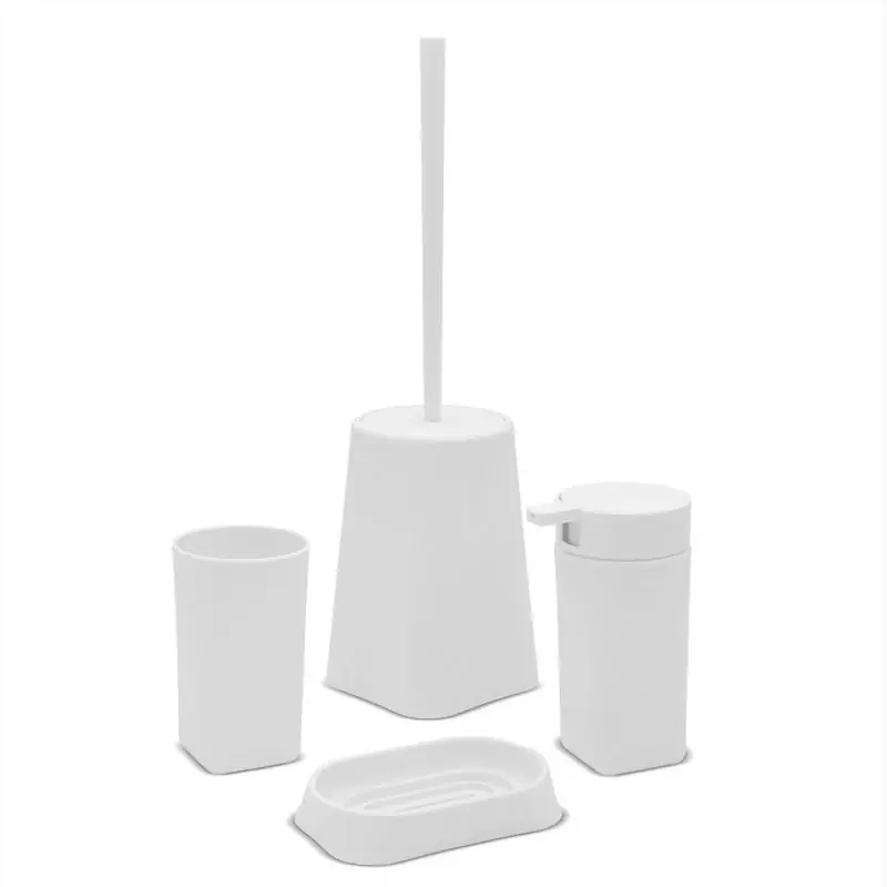 Set completo accessori bagno bianco in abs Tender Quantità Limitata