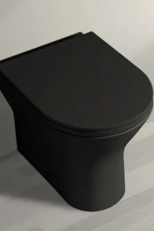 Wc filo muro nero opaco rimless in ceramica serie Feeling Pagamento Sicuro