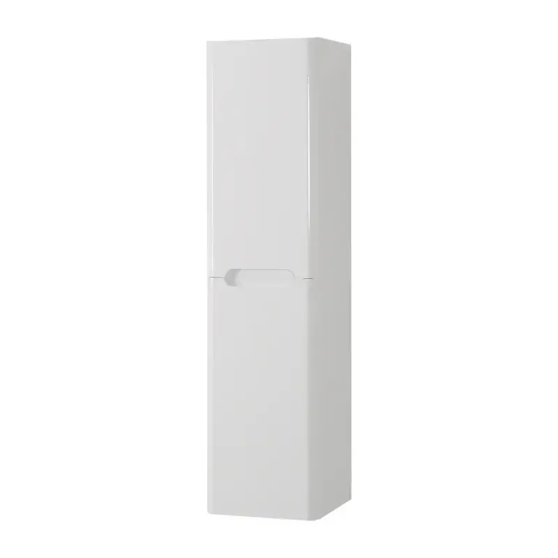 Novità Colonna bagno sospesa 140 cm bianco lucido 2 ante soft-close Stillo