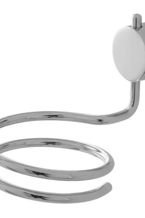 Offerta Lampo Porta phon a spirale in acciaio cromato doppio fissaggio Plaza