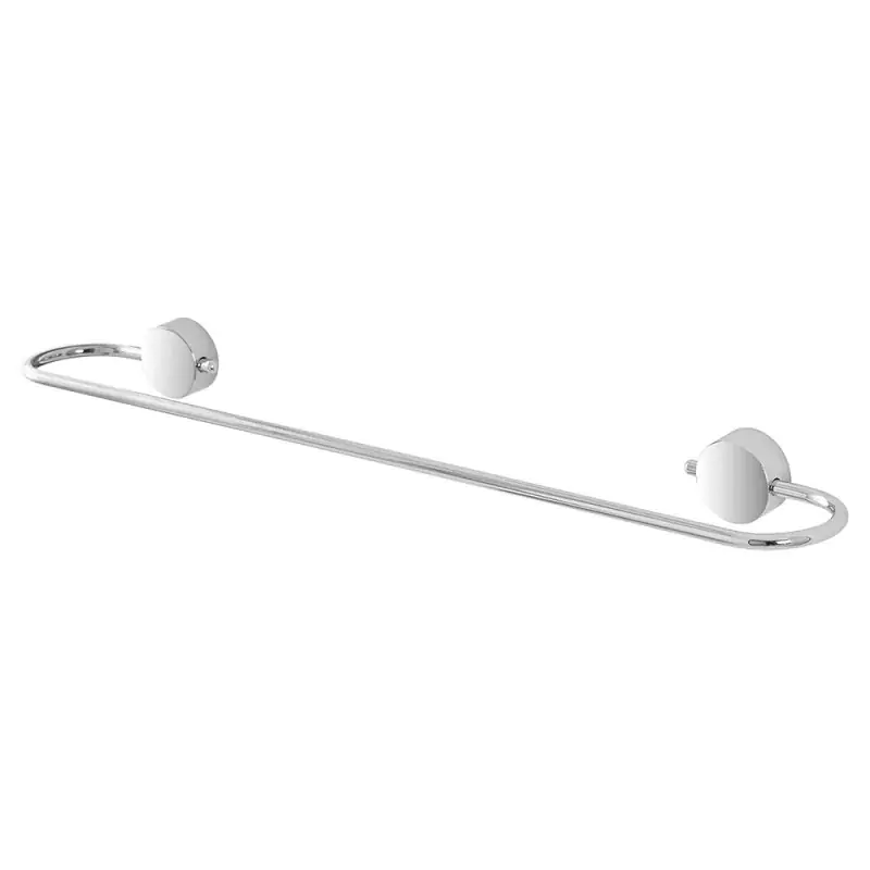 Porta salviette a muro 55 cm in acciaio cromo doppio fissaggio Plaza Offerta Limitata