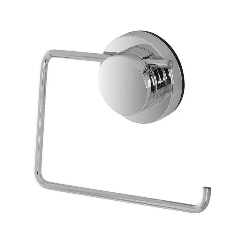 Porta rotolo a parete con ventosa in acciaio cromo serie Dinamik Nuovo Arrivo