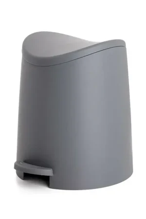 Pattumiera con Pedale e Coperchio Grigio Antracite in Plastica Quantità Limitata