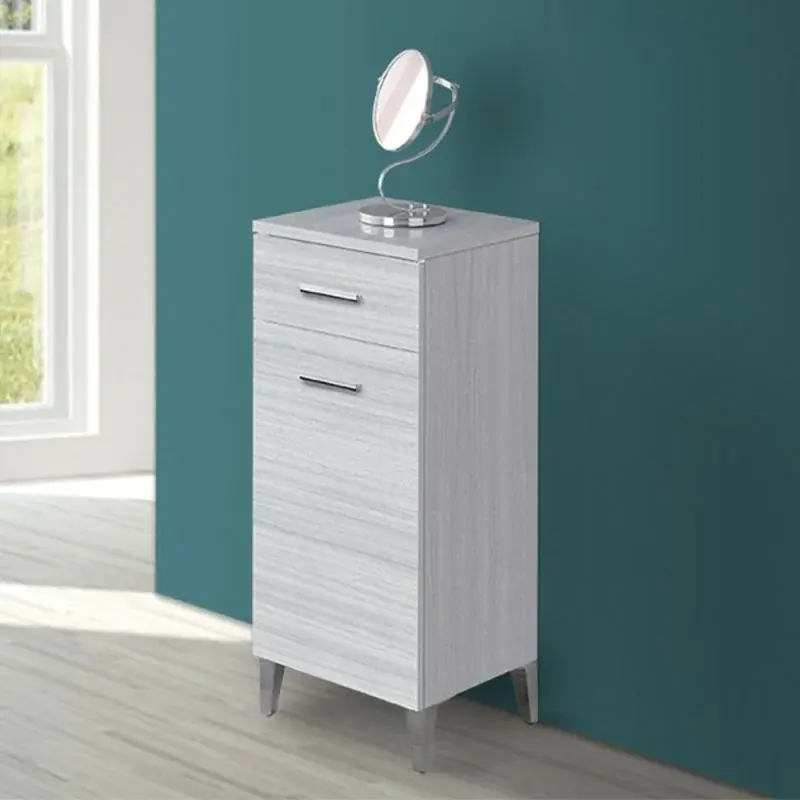Occasione Base multiuso 35x34 cm grigio con anta reversibile e cassetto Desya