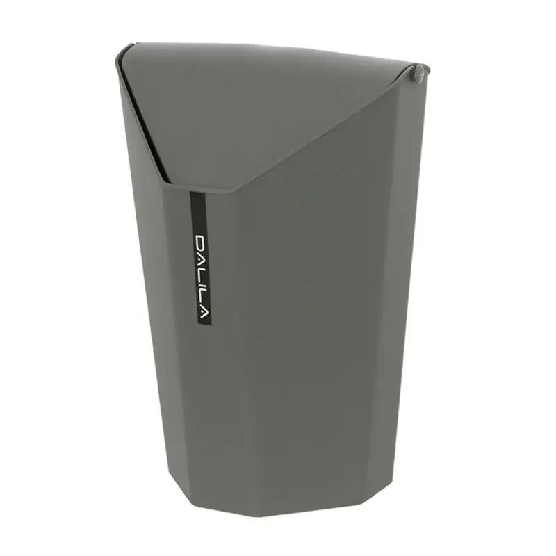 Pattumiera Bagno in Plastica Grigio coperchio Basculante Più Venduto