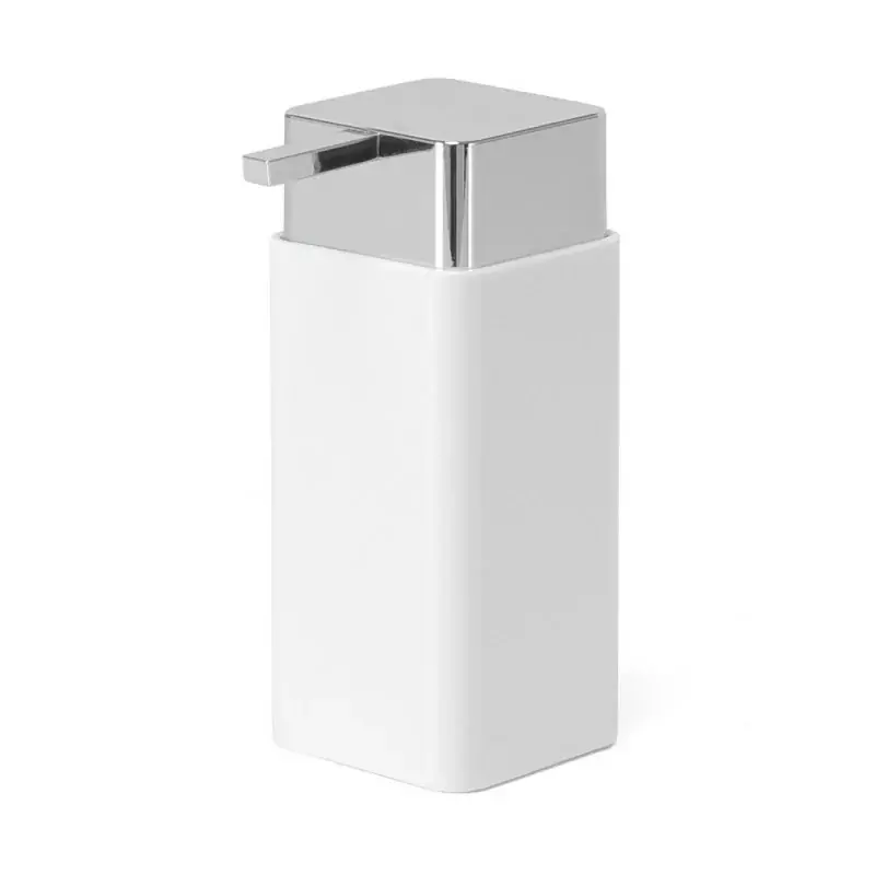 Dispenser sapone bianco e cromo in plastica Star Scelto Dai Clienti