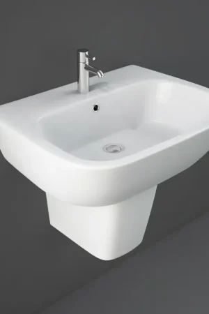 Ordina Subito Lavabo bagno Rak serie One 60x46 cm con semicolonna in ceramica lucida