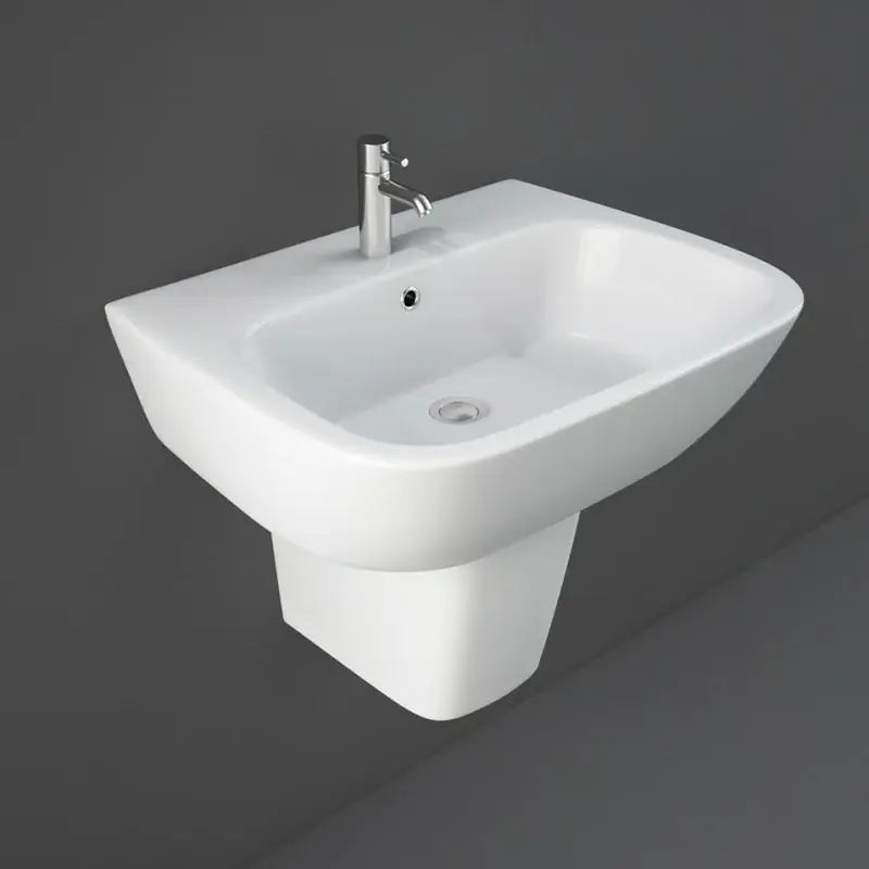 Ordina Subito Lavabo bagno Rak serie One 60x46 cm con semicolonna in ceramica lucida