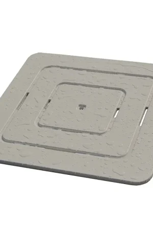 Pagamento Sicuro Pedana doccia in legno 60 x 60 ideale per piatto 80 x 80 tortora antiscivolo