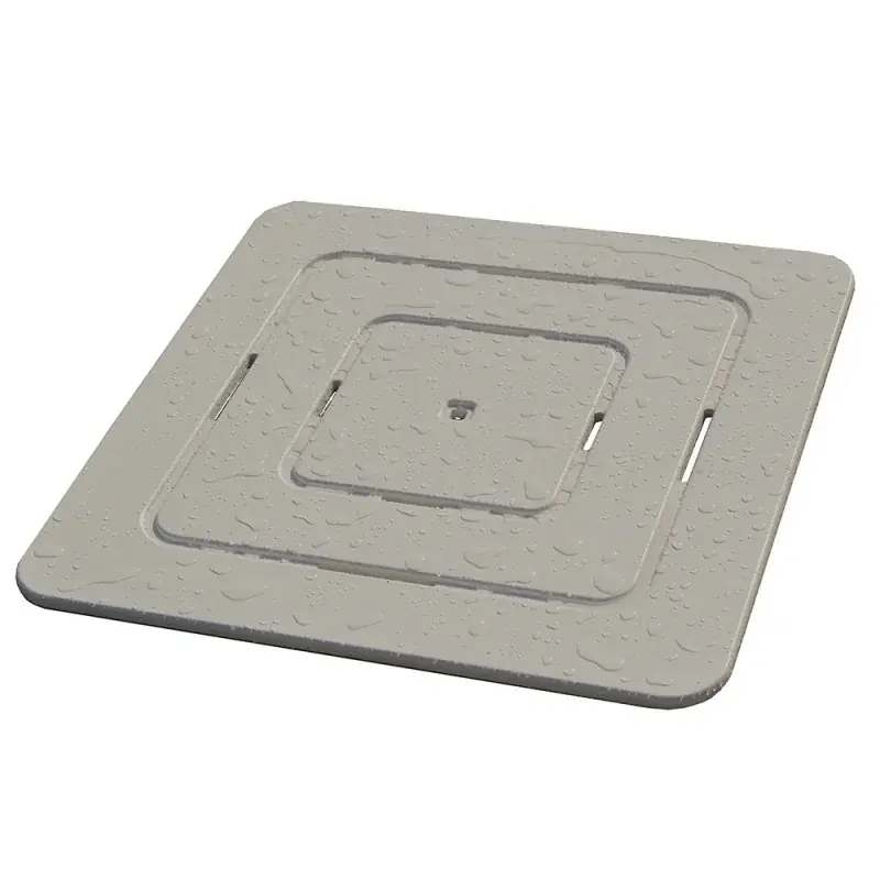 Pagamento Sicuro Pedana doccia in legno 60 x 60 ideale per piatto 80 x 80 tortora antiscivolo