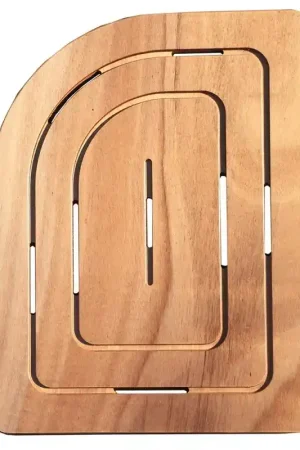 Pedana doccia in legno marino 74 x 55 cm stondato lato sinistro per piatto doccia 70 x 90 Esclusivo