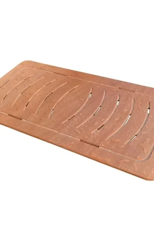 Pedana in legno per doccia 121x62 antiscivolo design slim ideale per piatto doccia 140x80 Popolare