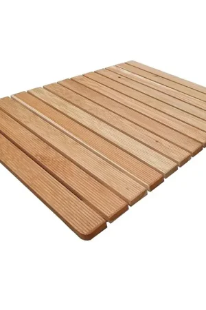 Pedana doccia antiscivolo 105X63 in legno ideale per piatto doccia 120x80 cm Quantità Limitata
