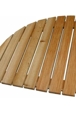 Pedana doccia lato 74 cm antiscivolo in legno per piatto doccia angolare 90 cm Promo Stagionale