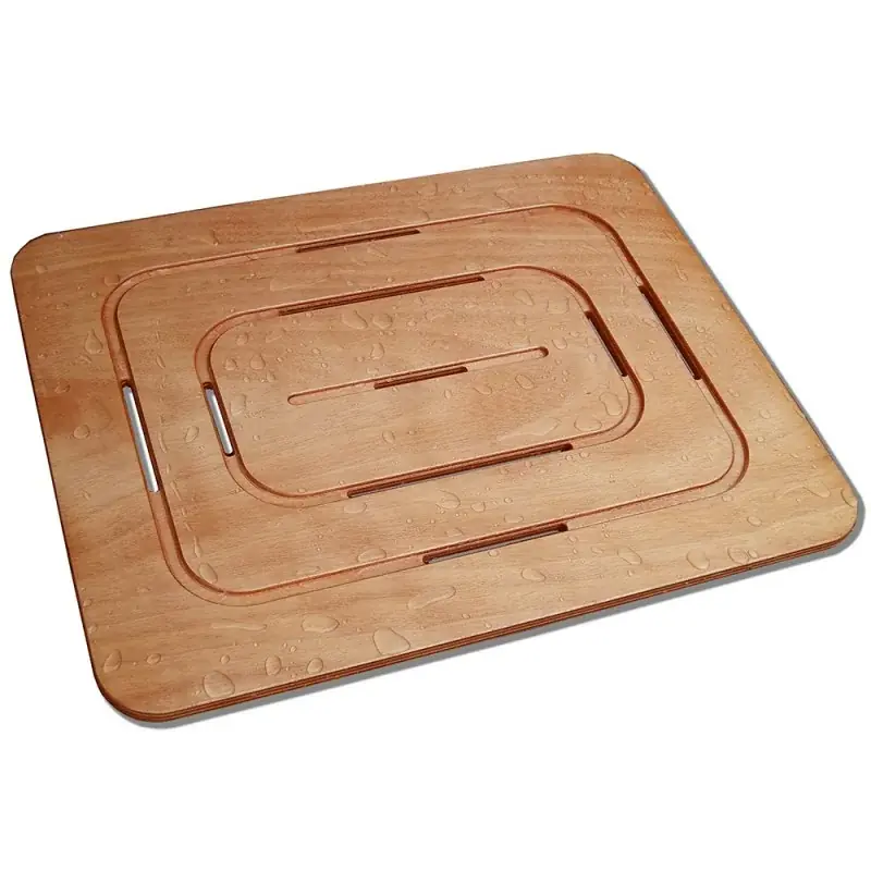 Ultima Occasione Pedana doccia in legno marino 54x68 antiscivolo per piatto doccia 70x90