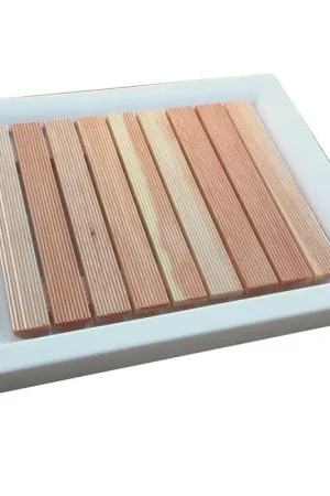 Ultime Pezzi Pedana doccia legno 55 x 68 in massello antiscivolo per piatto doccia 70 x 90