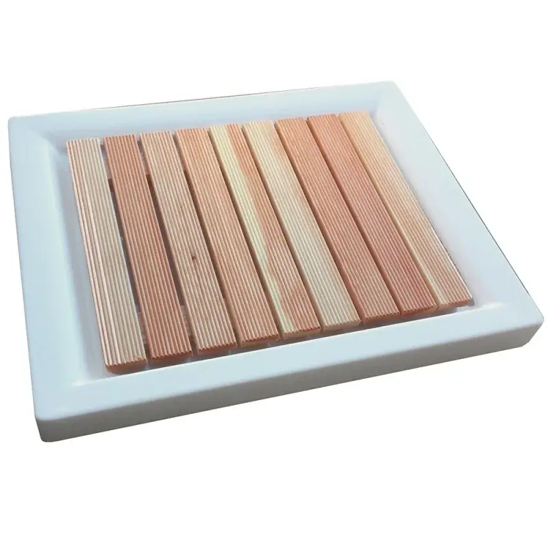 Ultime Pezzi Pedana doccia legno 55 x 68 in massello antiscivolo per piatto doccia 70 x 90