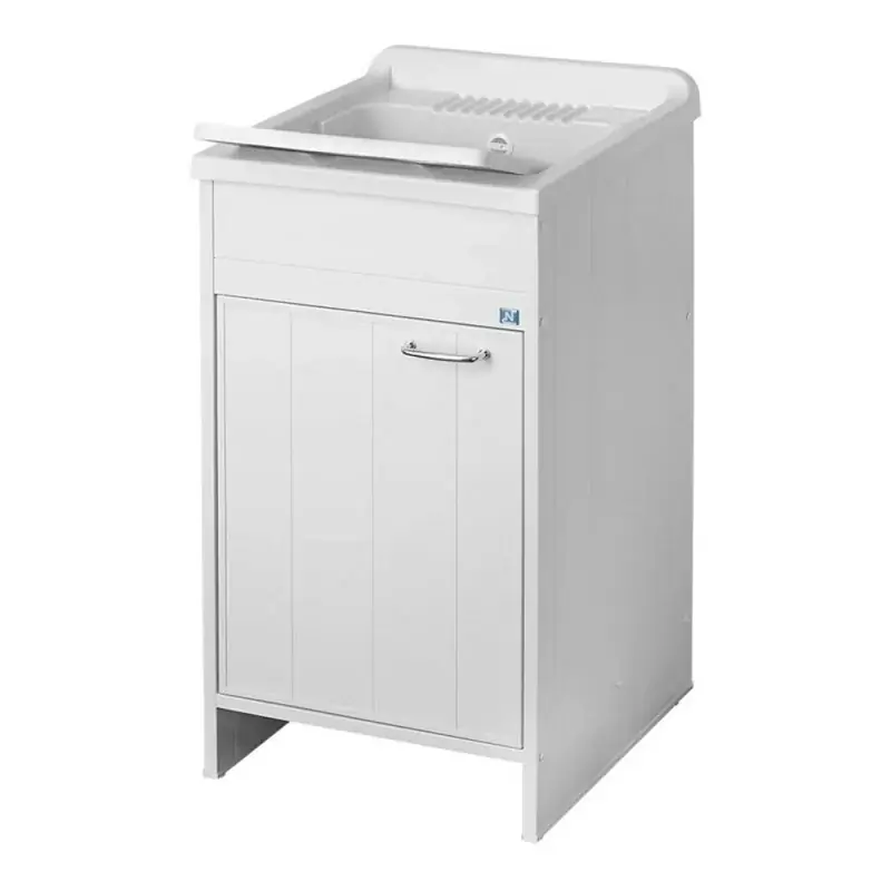 Solo Oggi Mobile lavatoio 50x50 cm vasca in resina con asse e kit di scarico