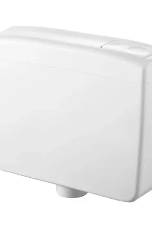 Cassetta scarico wc a zaino universale in ABS bianco con capacità 8 litri Professionale