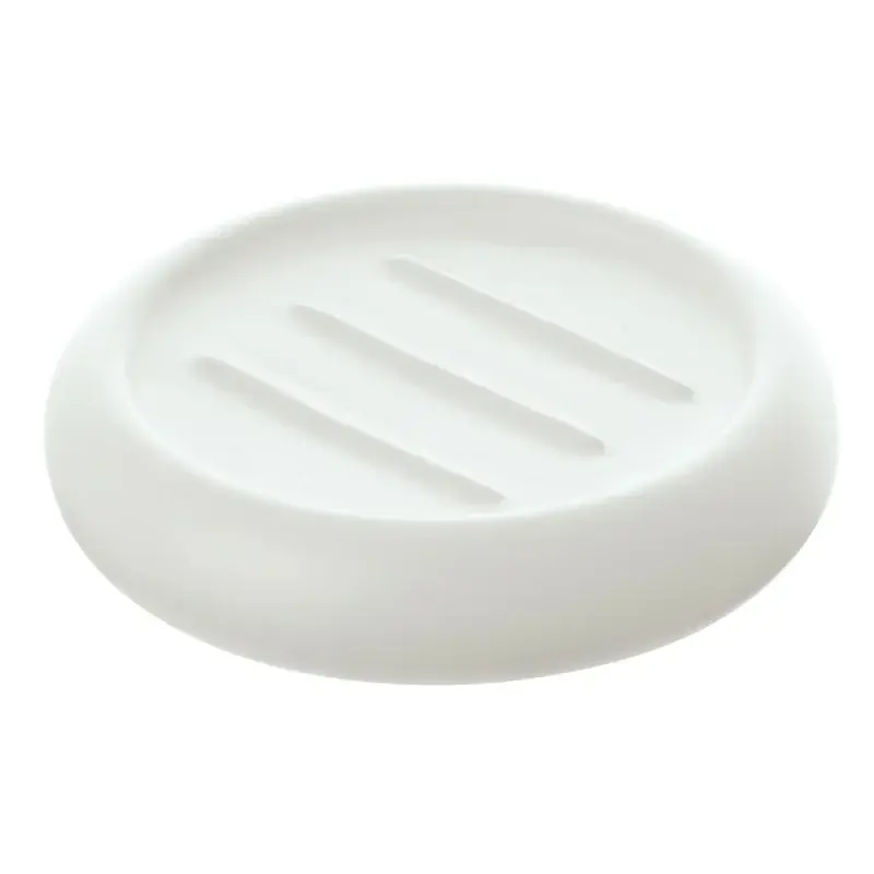Spedito Oggi Portasapone Tondo Ceramica Bianco Da Appoggio Arredo Bagno