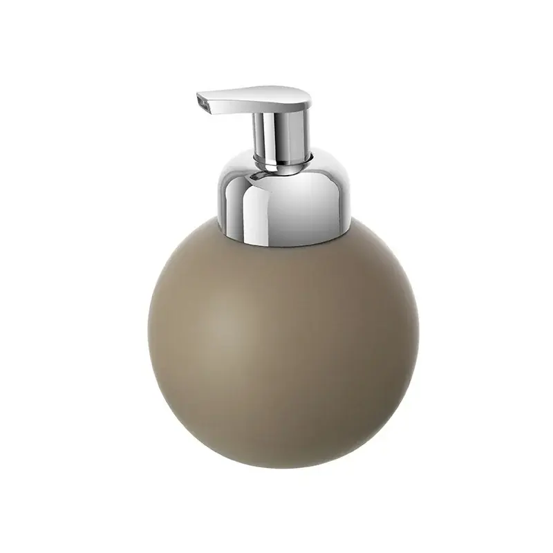 Dispenser ceramica tortora portasapone per arredo bagno Oslo Nuova Collezione