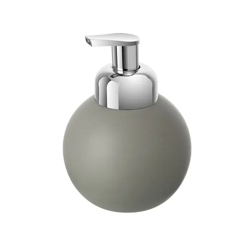 Dispenser Sapone In Ceramica Grigio Con Erogatore Di Schiuma Oslo Di Tendenza