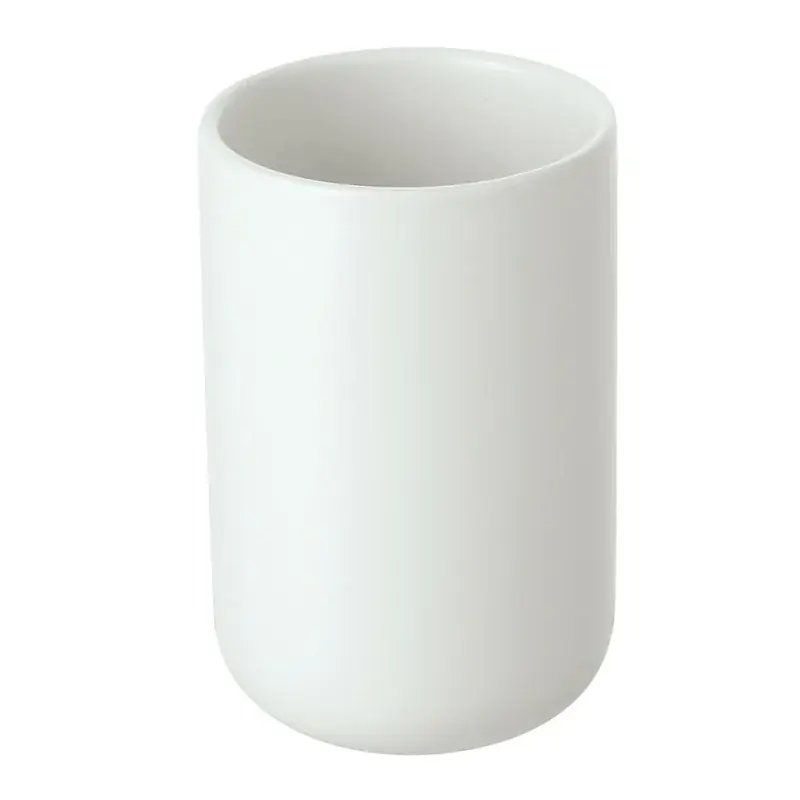 Affare Portaspazzolini Bianco in Ceramica da Appoggio Moderno