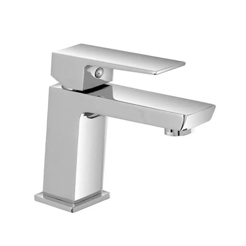 Rubinetto lavabo cromato serie Kubo con scarico click clack incluso Occasione Imperdibile
