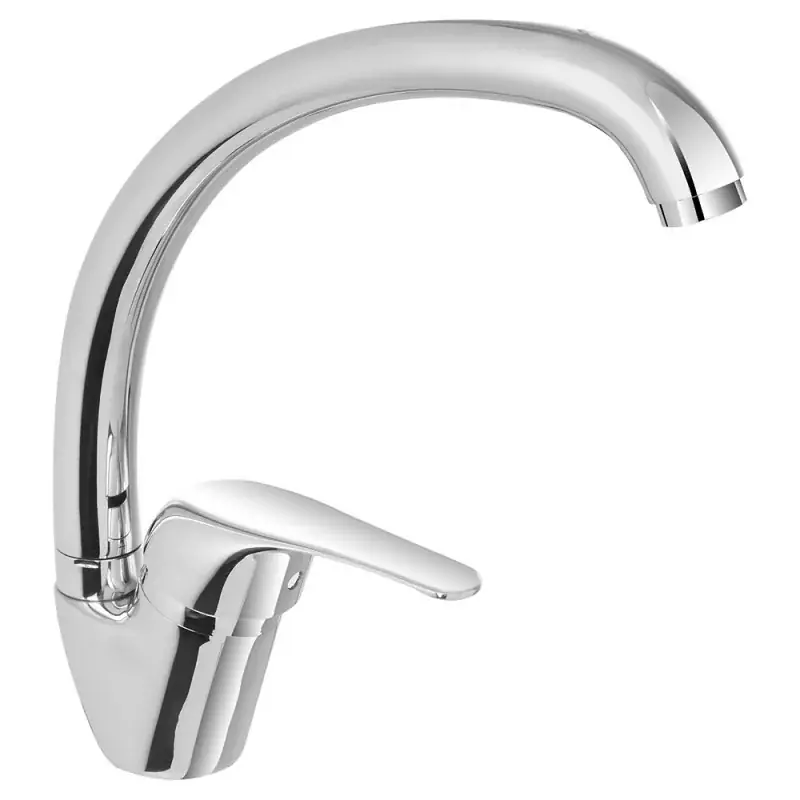 Miscelatore lavanderia con canna alta girevole in ottone cromato Di Tendenza