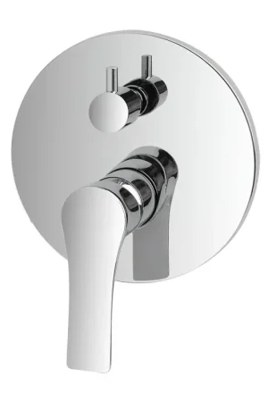 Affare Miscelatore doccia con deviatore Flat cromato con corpo incasso incluso