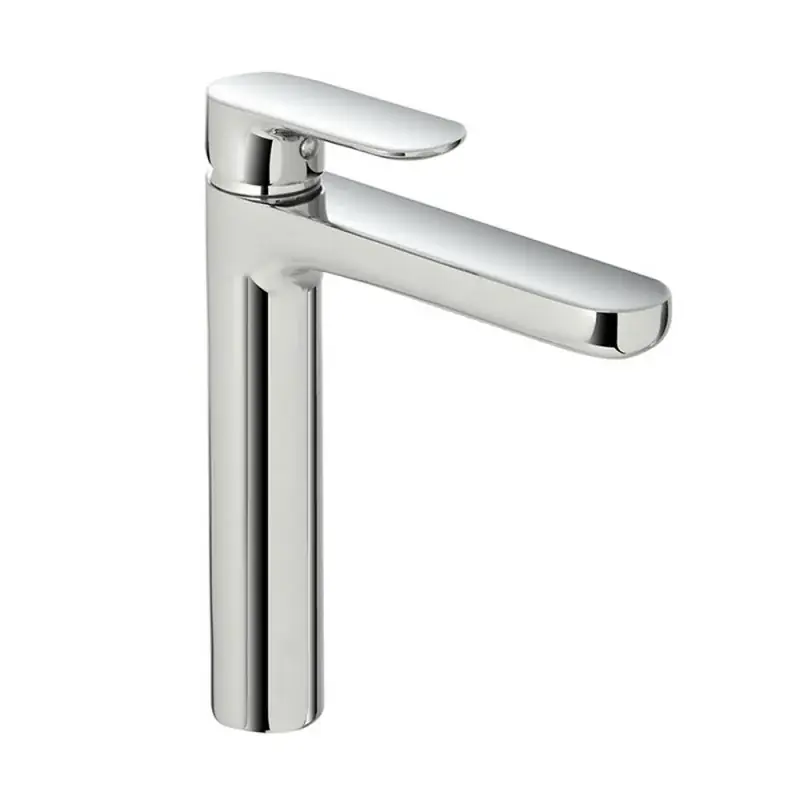 Miscelatore lavabo alto in ottone cromato con piletta click clack Kreo Saldi