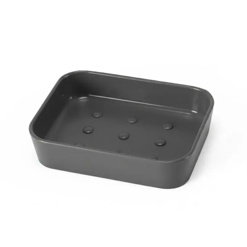 Prezzo Basso Porta sapone bagno grigio in plastica Star