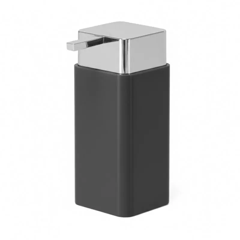 Più Venduto Dispenser sapone grigio e cromo in plastica Star