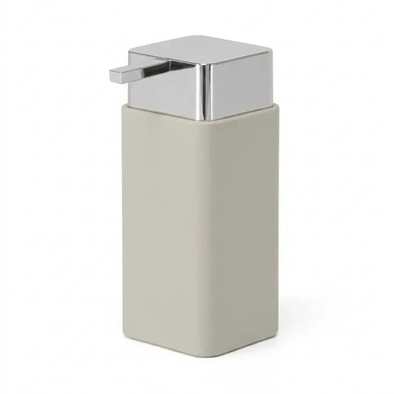 Prezzo Di Fabbrica Dispenser sapone beige e cromo in plastica Star