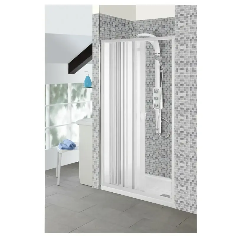 Soddisfatti O Rimborsati Box Doccia Soffietto da 90/100x185 in PVC Anta Apertura Laterale Reversibile