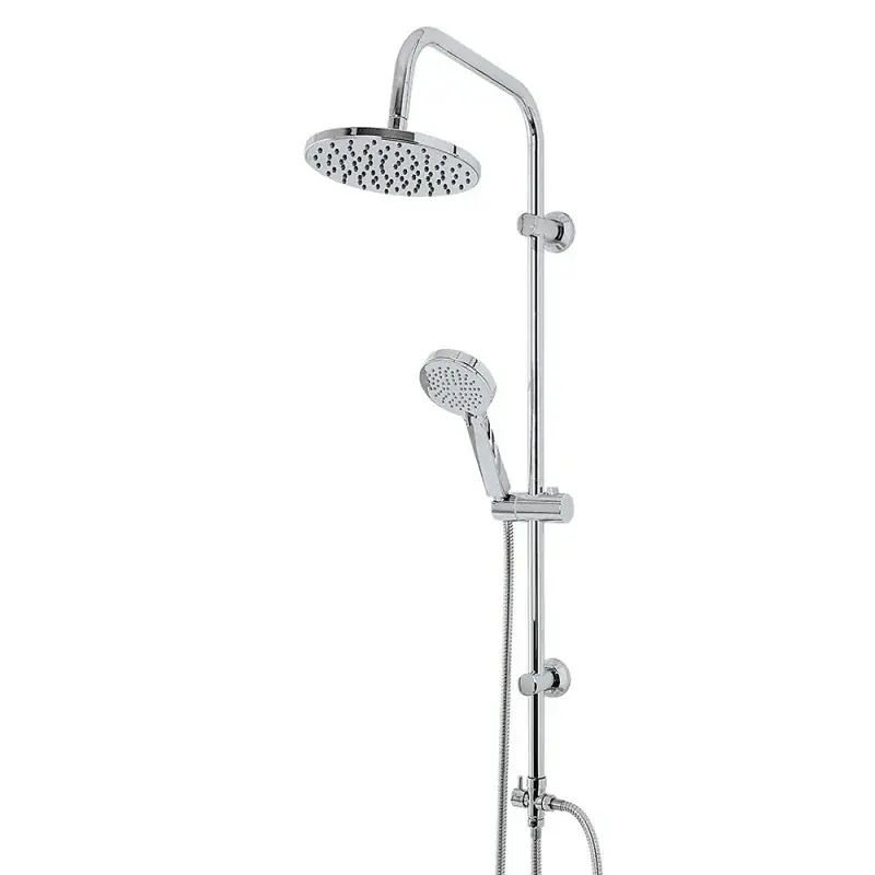 Colonna doccia cromata H 105 cm con deviatore design tondo Promozione