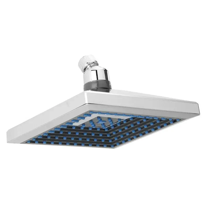 Soffione Doccia Quadrato con Ugelli in Caucciu Cromato Promo Stagionale
