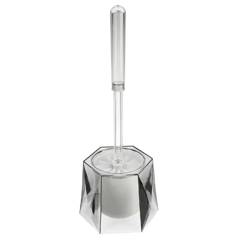 Solo Oggi Portascopino grigio in plastica trasparente da appoggio Diamante