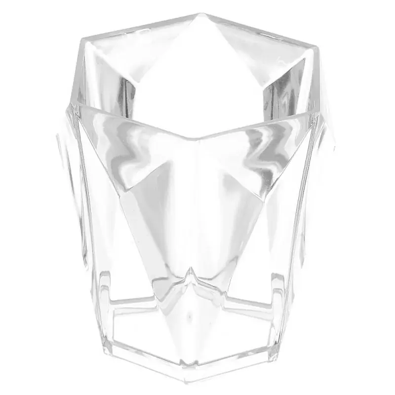 Compra Adesso Portaspazzolino Bianco Trasparente In Plastica Forma di Diamante