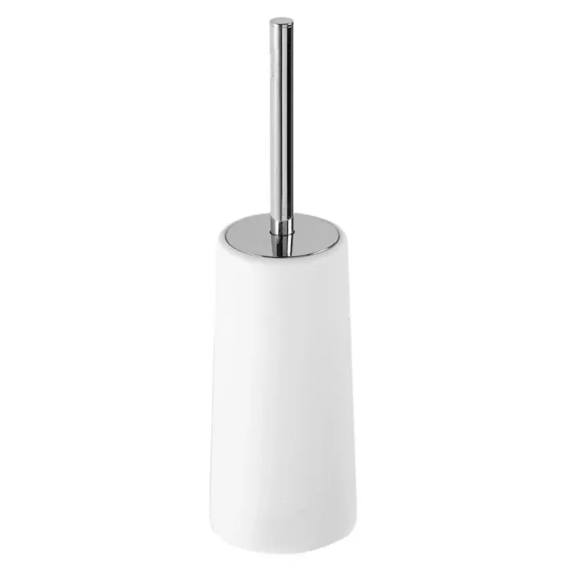 Compra Adesso Porta scopino in polipropilene bianco completo di scopino per wc