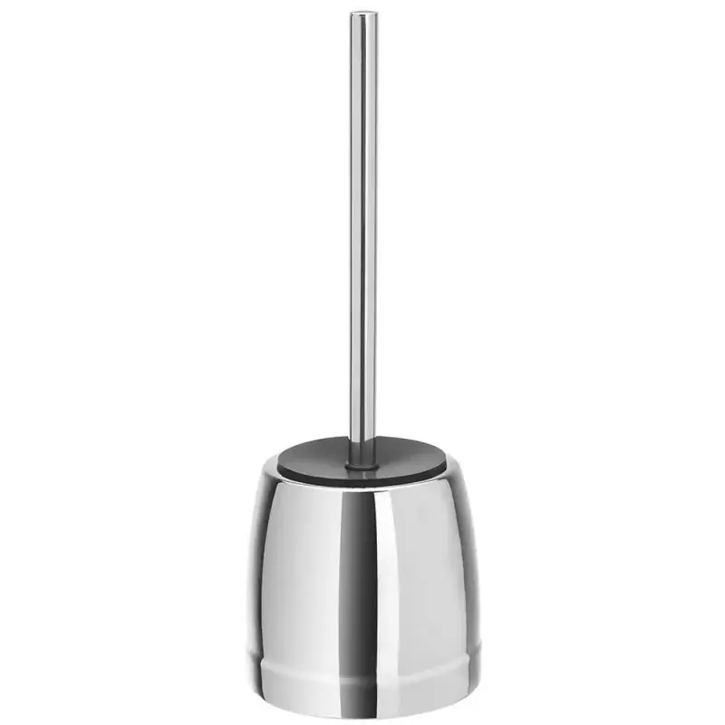 Promozione Esclusiva Portascopino wc da appoggio in ceramica con effetto cromato Krom