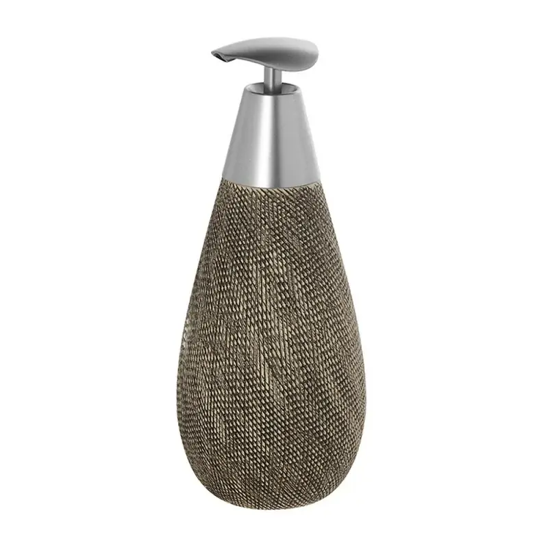Prezzo Ridotto Dispenser Sapone Liquido In Ceramica Marrone Gusto Etnico Safari