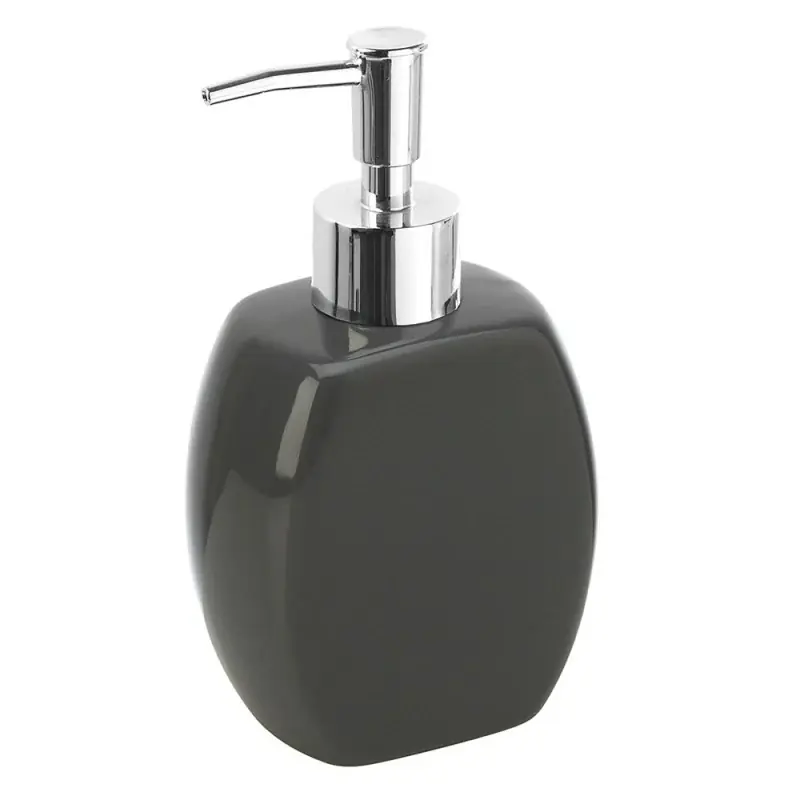 Dispenser sapone liquido da appoggio ceramica grigio Sconto