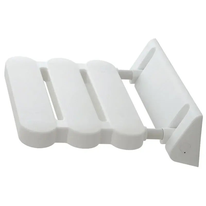 Professionale Sedile doccia a muro ribaltabile in alluminio bianco portata max 100 kg