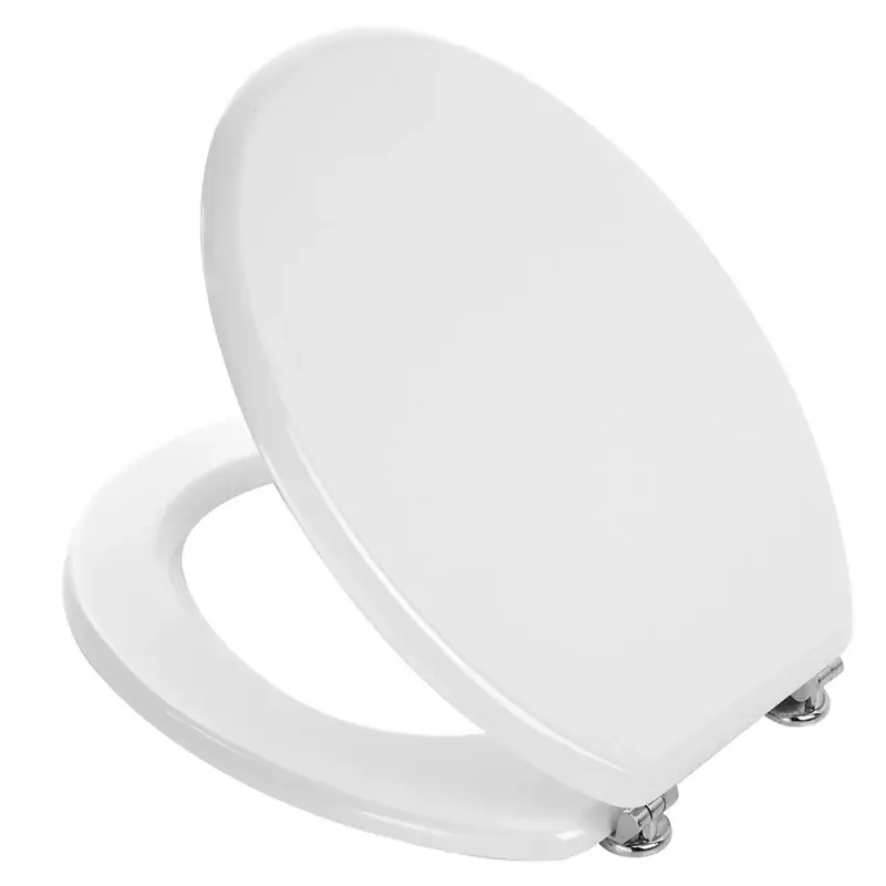 Copriwater universale in MDF bianco con cerniere regolabili in metallo Ultime Pezzi