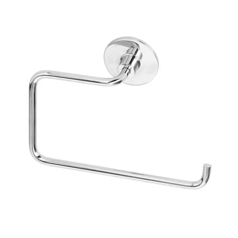Popolare Anello porta asciugamani a muro in acciaio cromato serie Idea
